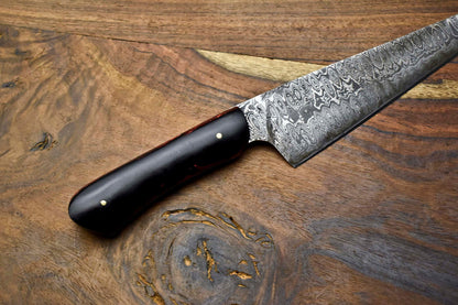 Handmade Damascus Steel Chef Knife – Full Tang Custom Forged Chopper Knife