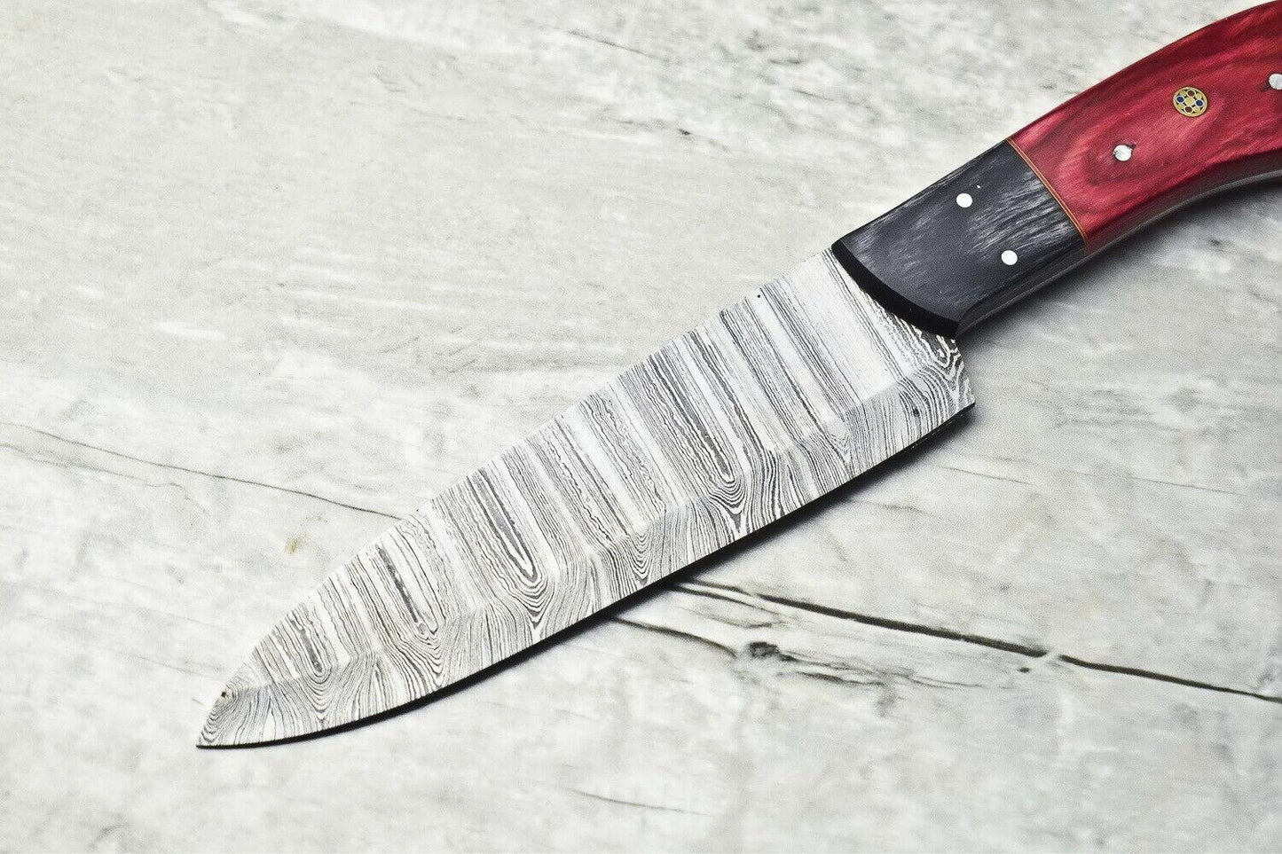 Custom Handmade Damascus Steel Full Tang Chef Knife – Premium Kitchen Cutlery