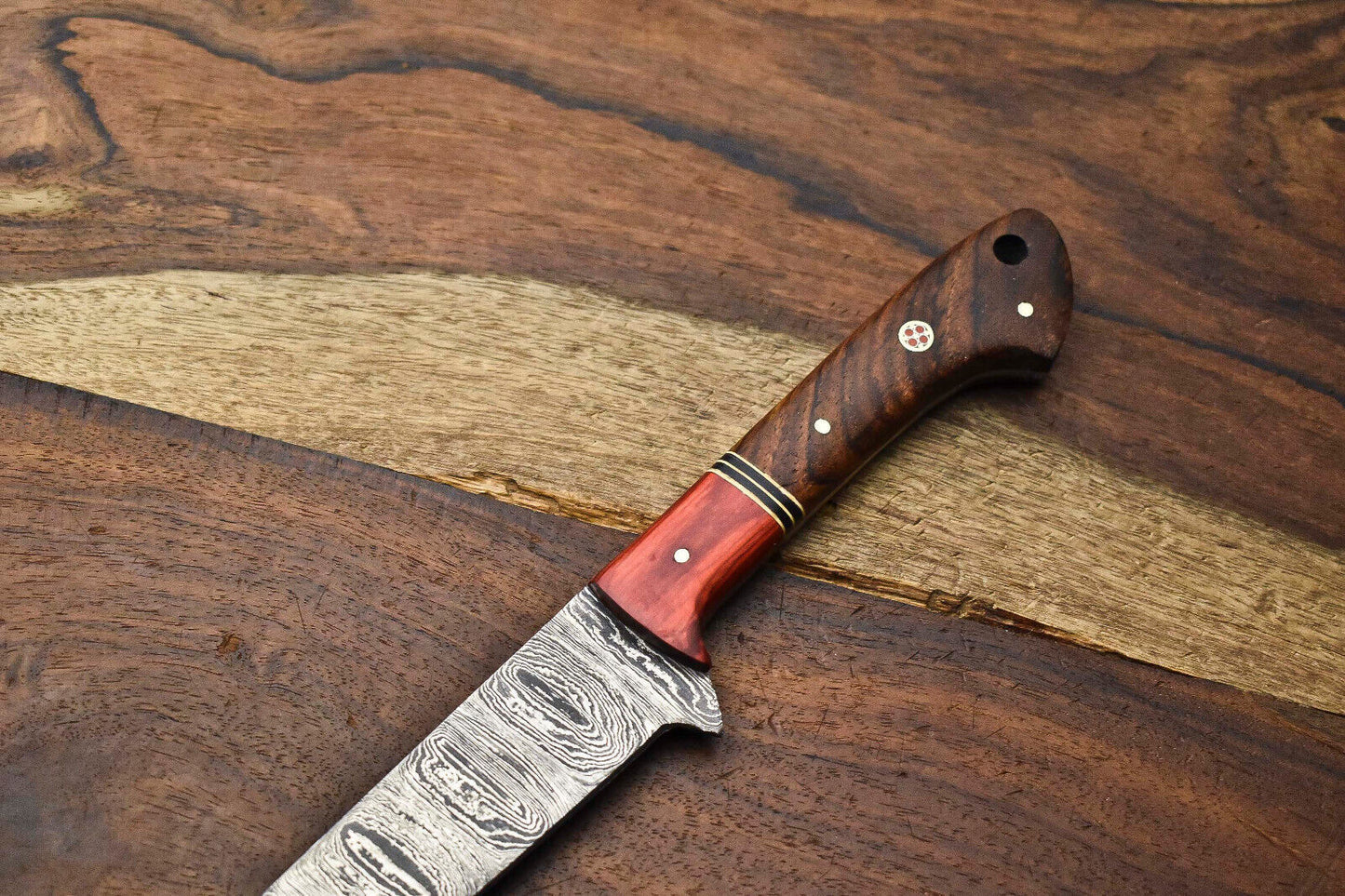 Custom Handmade Damascus Steel Chef Knife – Full Tang Professional Kitchen & Sport Blade