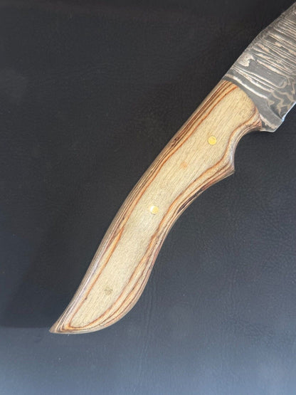 13" Handmade Best Fillet Knife Damascus Fillet Knife for Kitchen with Wood Handle & Sheath