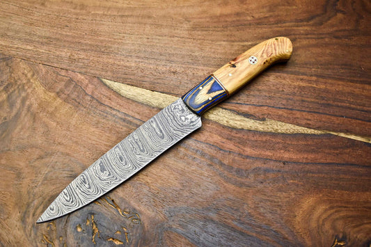 Custom Handmade Damascus Steel Chef Knife – Full Tang Sport & Kitchen Chopper