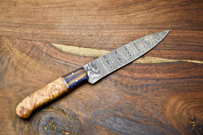 Custom Handmade Damascus Steel Chef Knife – Full Tang Sport & Kitchen Chopper