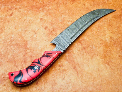 12" Chef Knife Damascus Blade Kitchen Knife "Resin Handle