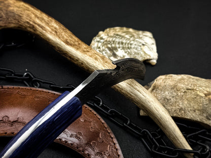 Best Karambit Knife Damascus Steel Hunting Knife Full Tang With Wood Handle