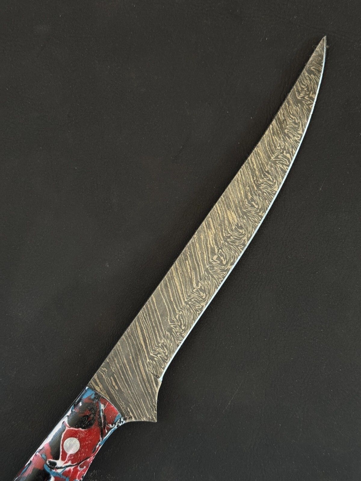 12" Premium Damascus Fillet Knife Handmade Custom Fillet Knife with Resin Handle