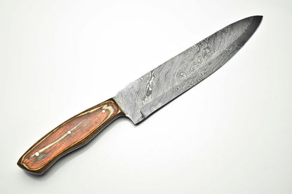 Cutlery Salvation Handmade Damascus Blade Kitchen Full Tang Chef Knife – 12" Blade