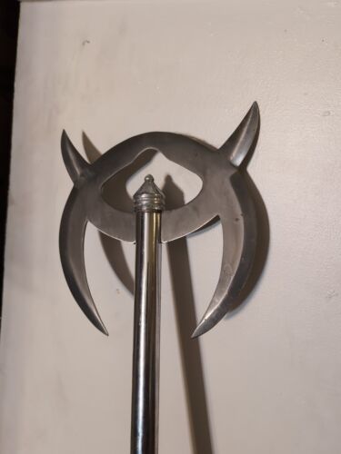 Double Headed Viking Axe 27.5" Steel Handle Hand Forged Double Blade Battle Axe