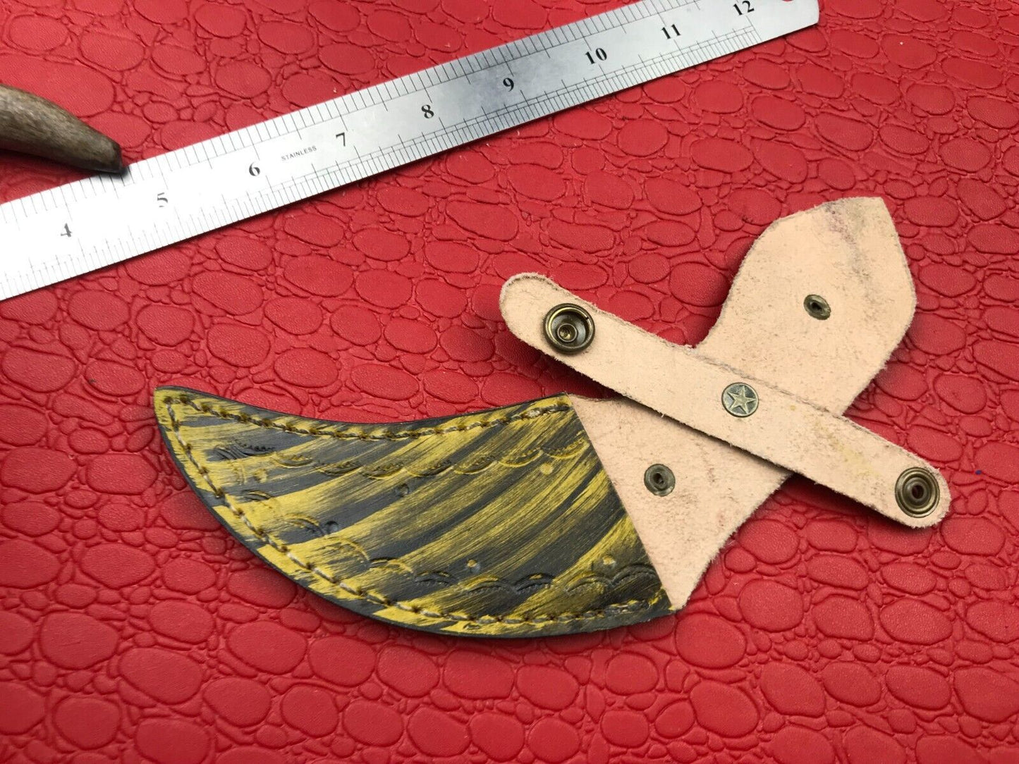 8" Hand Forged Damascus Karambit Knife Best Karambit Damascus Steel With Resin Handle