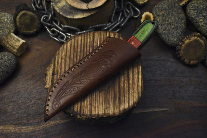 Forged Skinner Knife AUS-8 Steel with Hardwood Handle – Razor Sharp Hunting & Decoration Knife