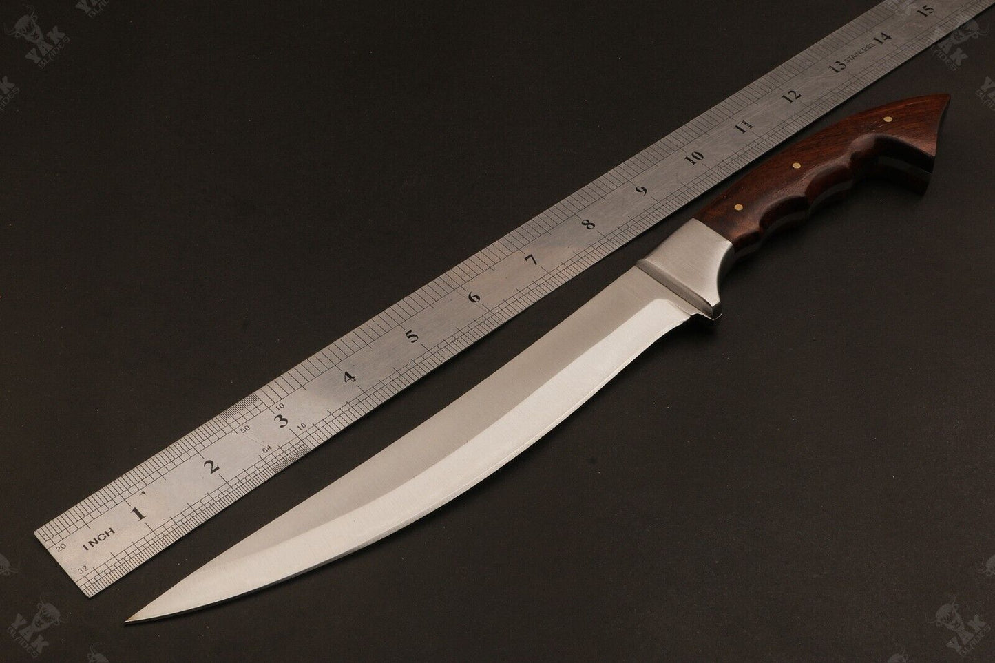 13.5" Custom Handmade D2 Steel Fillet Knife Best Fillet Knife & Fillet Knife for Fishing W/Sheath