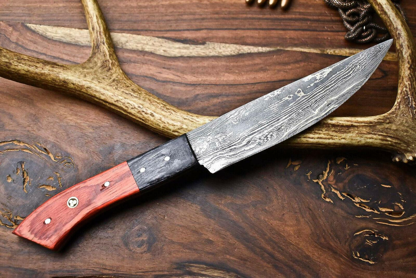 Premium Handmade Damascus Steel Chef Knife | Full Tang Kitchen Cutlery Blade