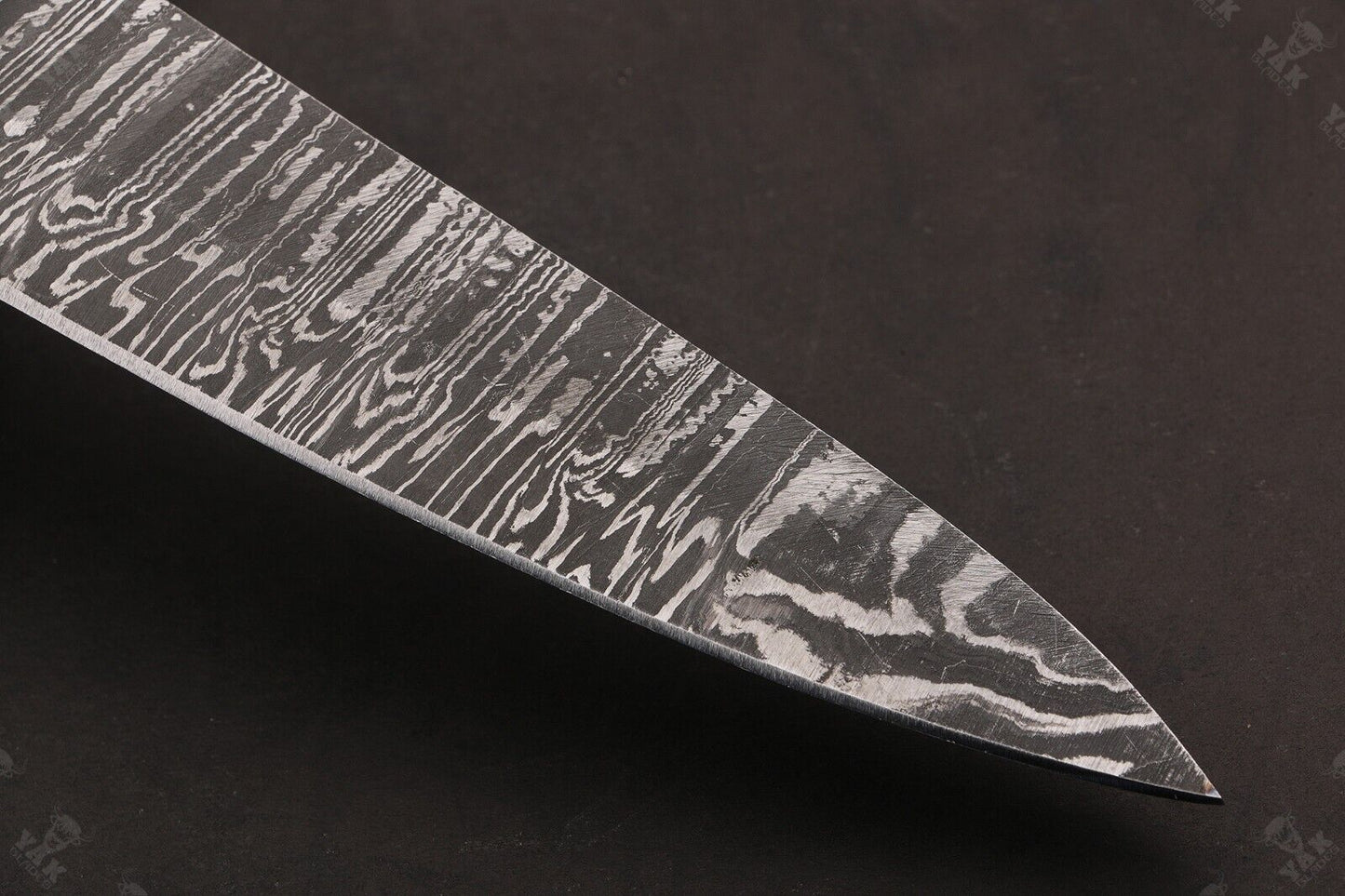 13" Custom Hand Forged Fire Damascus Steel Santoku Chef Knife for Kitchen Use