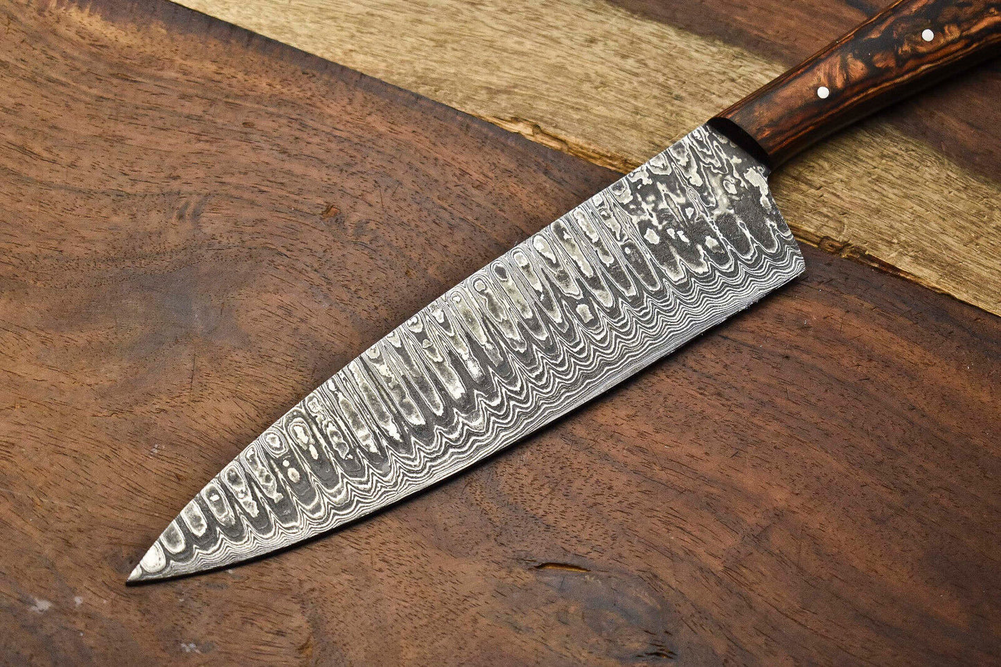 Custom Handmade Damascus Steel Full Tang Chef Knife – Professional Sport Kitchen Knife