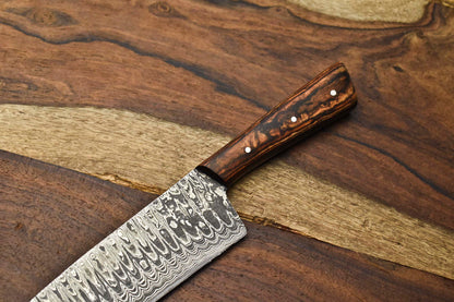 Custom Handmade Damascus Steel Full Tang Chef Knife – Professional Sport Kitchen Knife