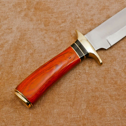 Handmade D2 Steel Bowie Knife | Fixed Blade Full Tang Hunting & Camping Knife 13"