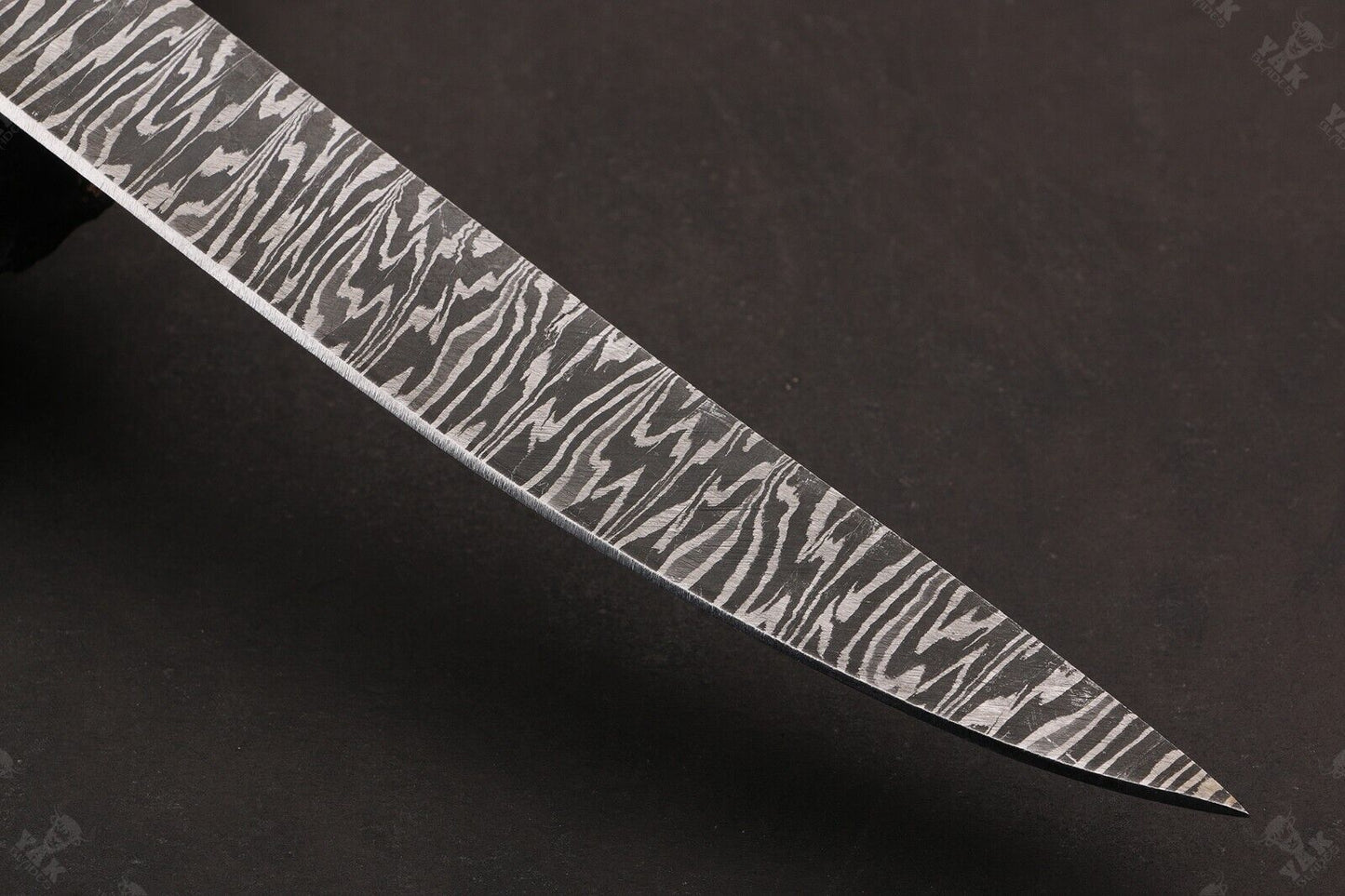 13.5" Hand Forged Fire Damascus Steel Fillet Knife  Damascus Fillet Knife For Kitchen Use