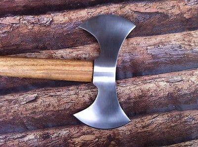 Hand-Forged Viking Double Bit Battle Axe | Custom 5160 Spring Steel