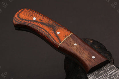 12" Hand Forged Damascus Steel Fillet Knife For Kitchen Use & Best Fillet Knife W/Sheath