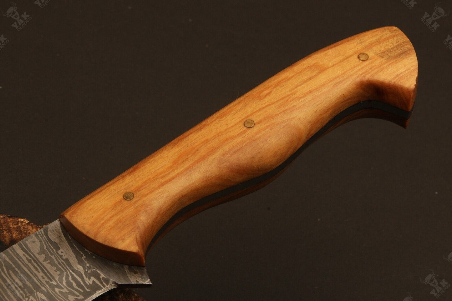 15" Hand Forged Fire Damascus Steel Brisket Knife for Kitchen, Chef & Outdoor Use