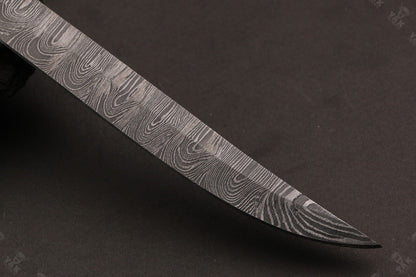 12" Custom Hand Forged Twist Damascus Fillet Knife Best Fillet Knife With Pakka Wood Handle