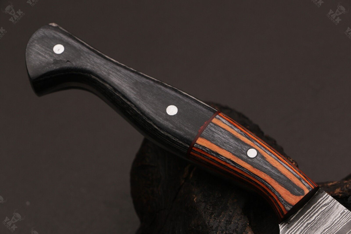 12" Custom Hand Forged Twist Damascus Fillet Knife Best Fillet Knife With Pakka Wood Handle