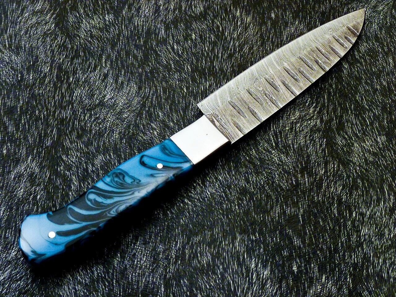 10" Custom Hand Forged Damascus Steel Chef Knife Kitchen Knife with Resin Handle