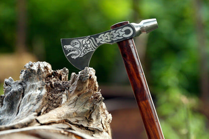 Custom Handmade High Carbon Steel Vikings Axe | Tomahawk & Hatchet