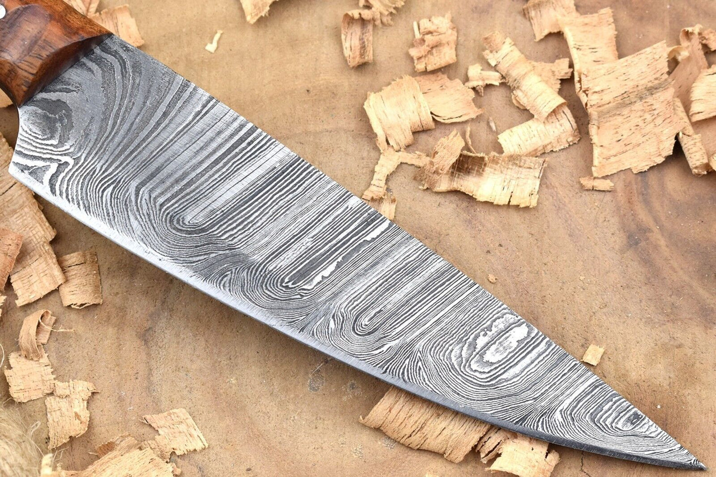 Custom Handmade Forged Damascus Steel Kitchen Chef Knife