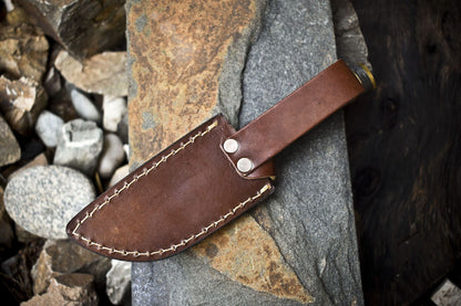 Handmade Damascus Skinner Knife with Gut Hook Corian Handle Twist Pattern – Outdoor Hiking Tool