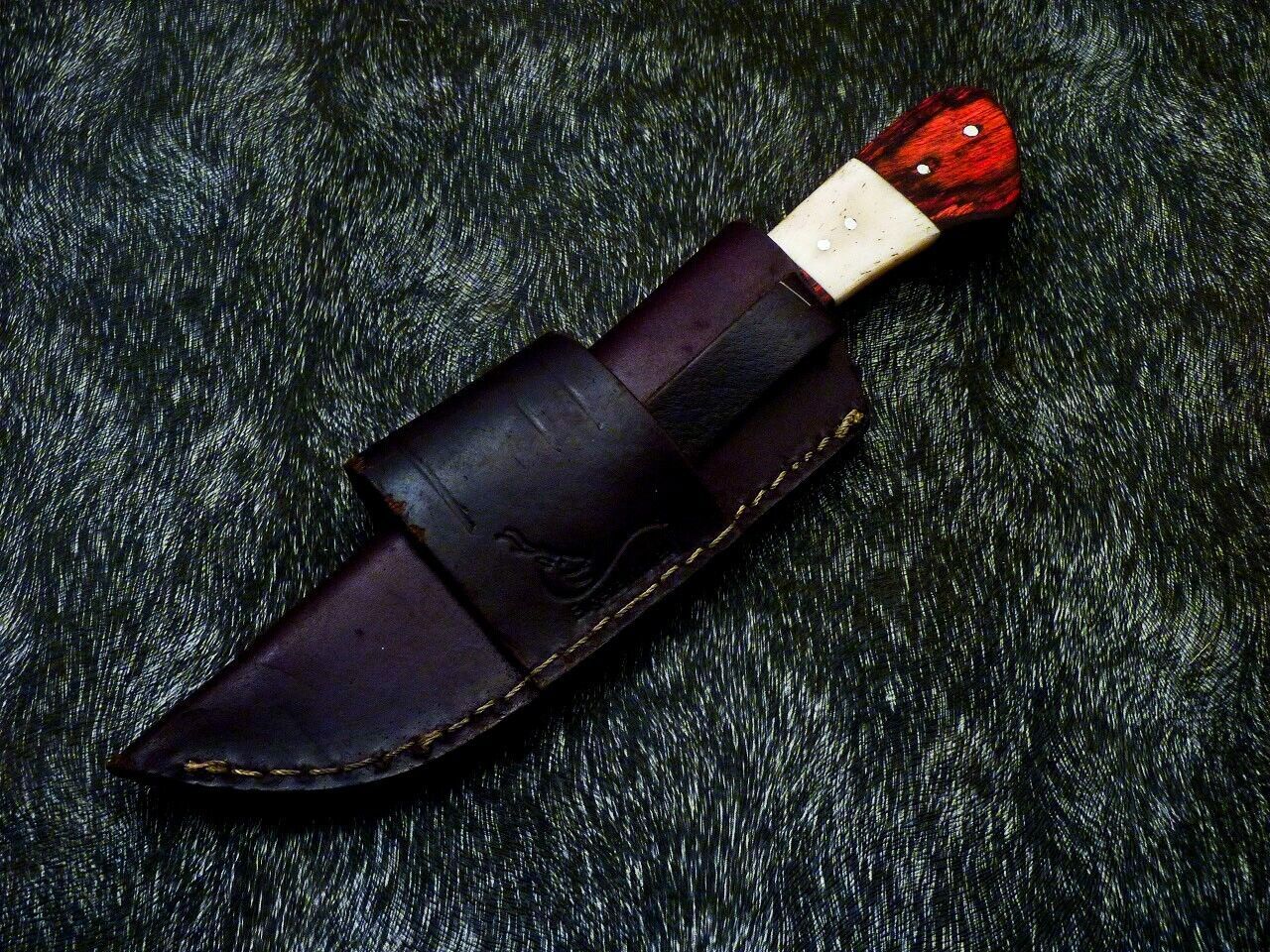 10" Handmade Damascus Chef Knife with Camel Bone Handle
