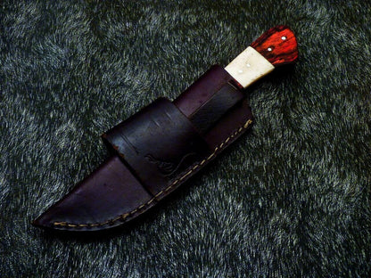 10" Handmade Damascus Chef Knife with Camel Bone Handle