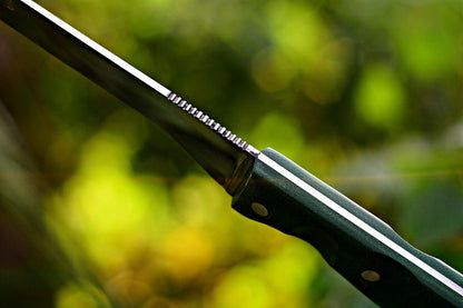 Custom High Carbon Steel Fillet Knife Green Micarta Handle & Leather Sheath Best Fillet Knife