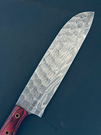 13" Fire Storm Damascus Steel Chef Knife – Handmade Kitchen Fillet Knife