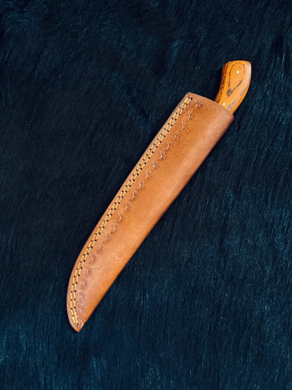 12" Custom Handmade Damascus Fillet Knife Damascus Steel Fillet Knife With Sheath