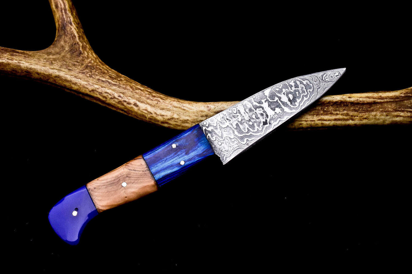 8.0" Custom Handmade Damascus Steel Chef Knife | Full Tang Kitchen Knife