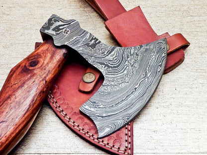 Exclusive Handmade Damascus Steel Axe Limited Edition Damascus Axe for Sale