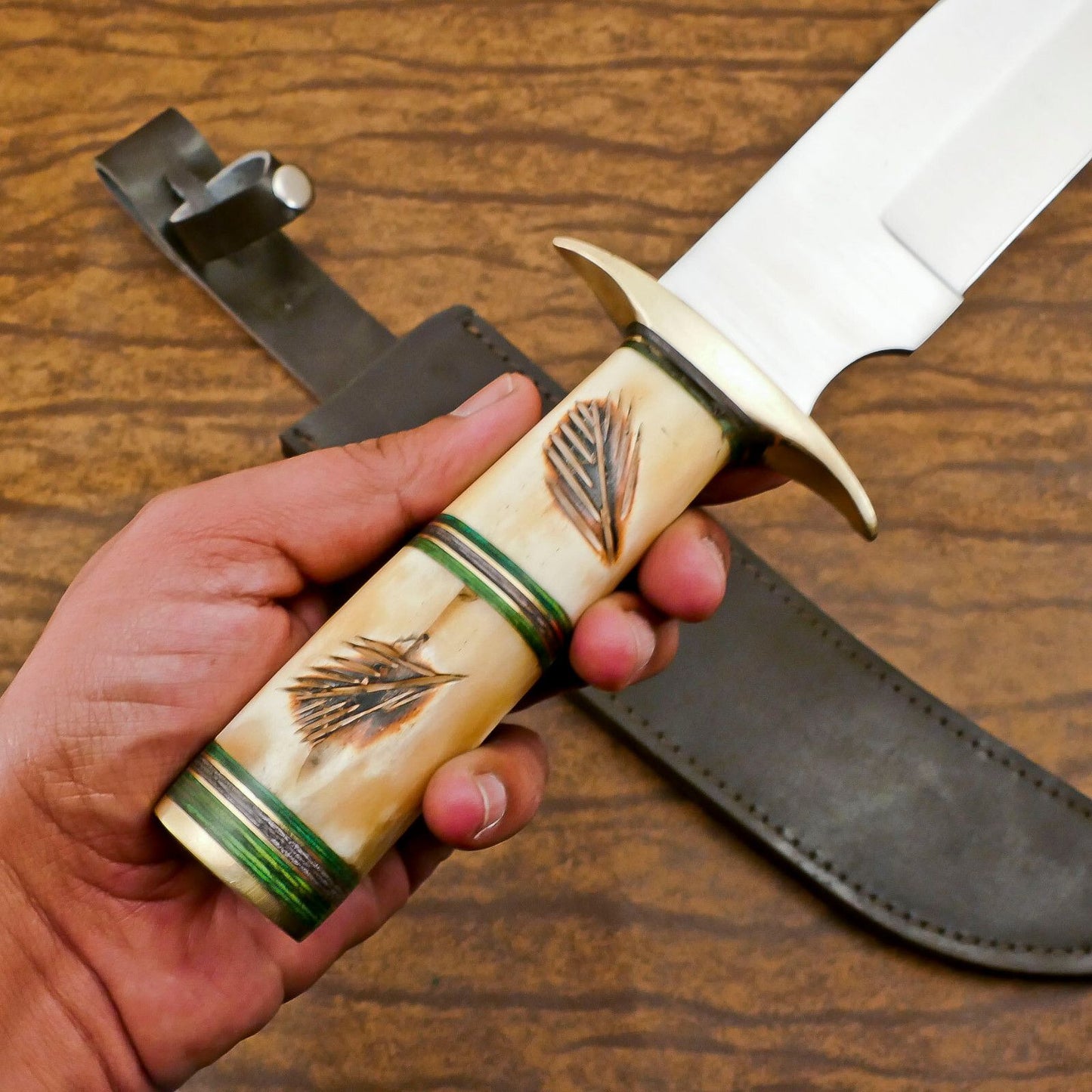Ranger Pro 12-Inch D2 Steel Clip Point Huge Bowie Hunting & Camping Knife