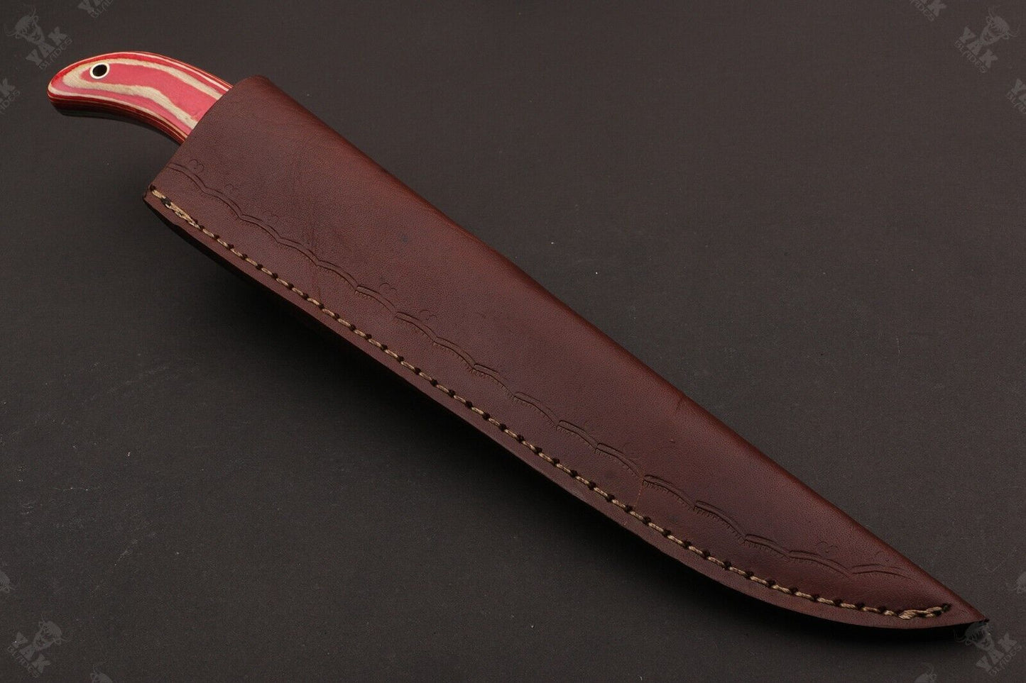 12.5" Hand Forge Damascus Fillet Knife Damascus Steel Fillet Knife With Pakka Wood Handle