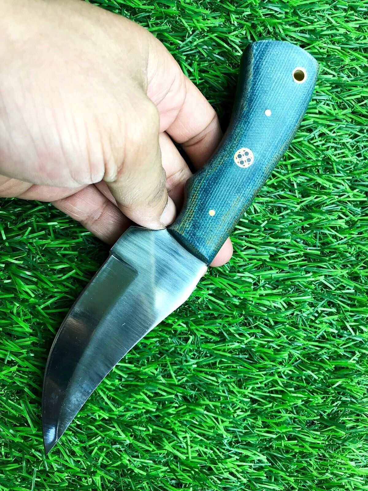 9" Handmade Stainless Steel Bowie Knife with Leather Sheath