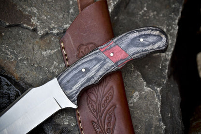 Hand Forged Skinner Knife – 440C Steel, Hard Wood Handle, Survival, Rare