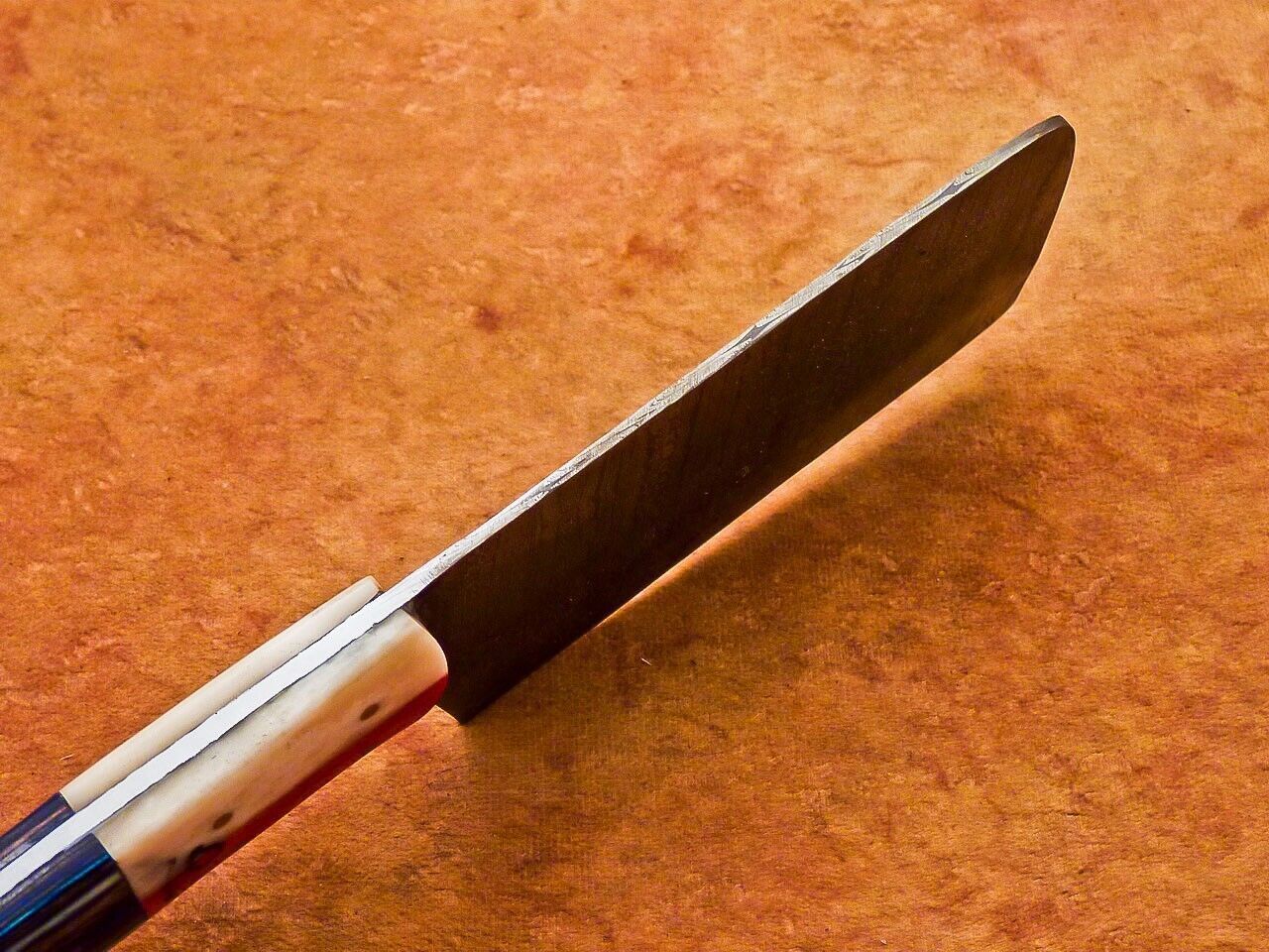 10" Professional Chef Chopper Knife Cleaver Damascus Blade with Camel Bone Handle