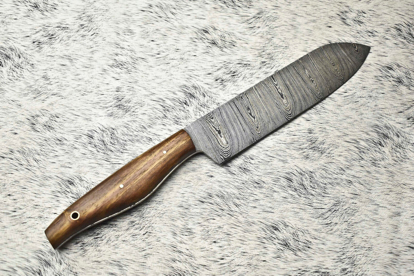 12.0" Handmade Damascus Steel Blade Kitchen Full Tang Chef Knife – Razor Sharp