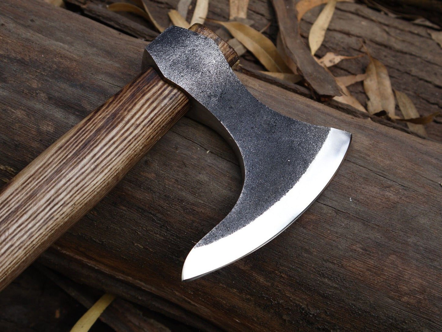 Authentic 20 Inch Viking Tomahawk Axe with Carbon Steel Blade and Ash Wood Handle