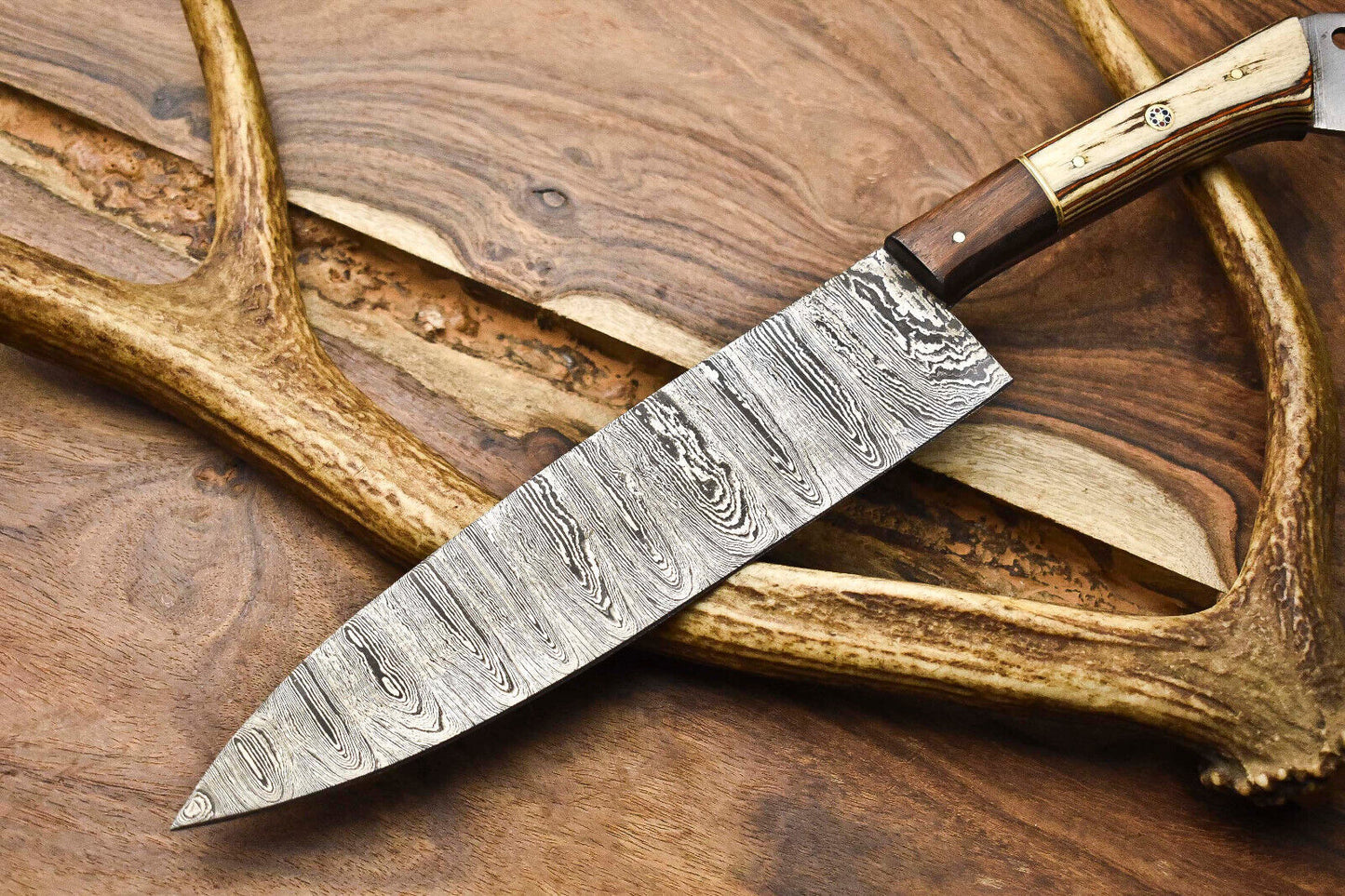 12.0" Handmade Damascus Steel Kitchen Chef Knife – Full Tang Chef knife