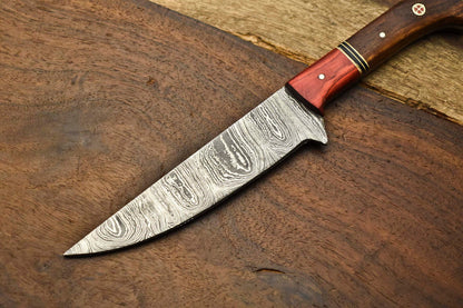Rare Custom Handmade Damascus Steel Blade Kitchen Full Tang Chef Knife, Precision Forged for Professional and Home Chefs