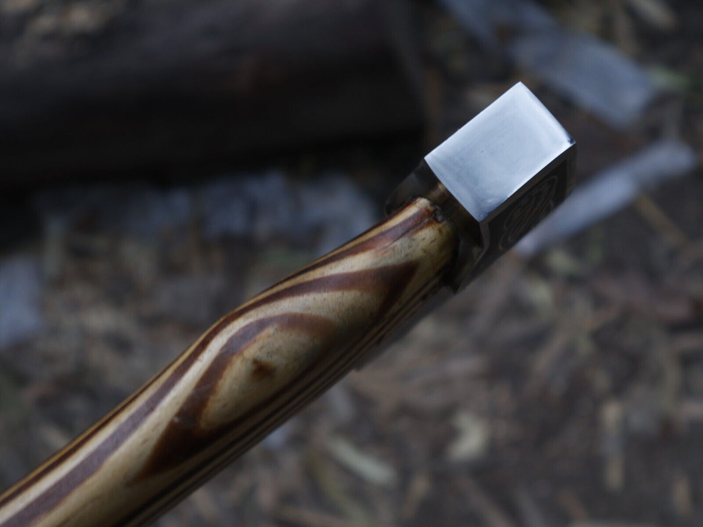 Handmade 20 Inch Viking Axe with Carbon Steel Blade and Ash Wood Handle