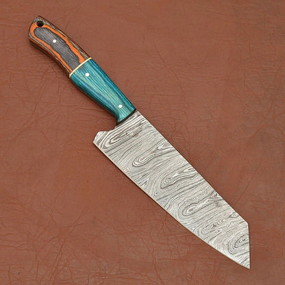 Custom Handmade Damascus Steel Kitchen Knife | Chef Knife