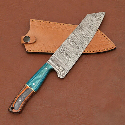 Custom Handmade Damascus Steel Kitchen Knife | Chef Knife
