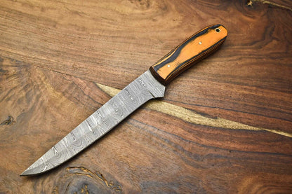 Exclusive Handmade Damascus Steel Full Tang Chef Knife – Rare Artisan Kitchen Blade