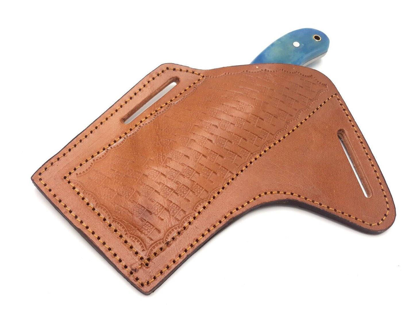 Hand Forged Damascus Steel Bull Cutter Knife 8" Custom Bull Cutter Knife with Resin handle